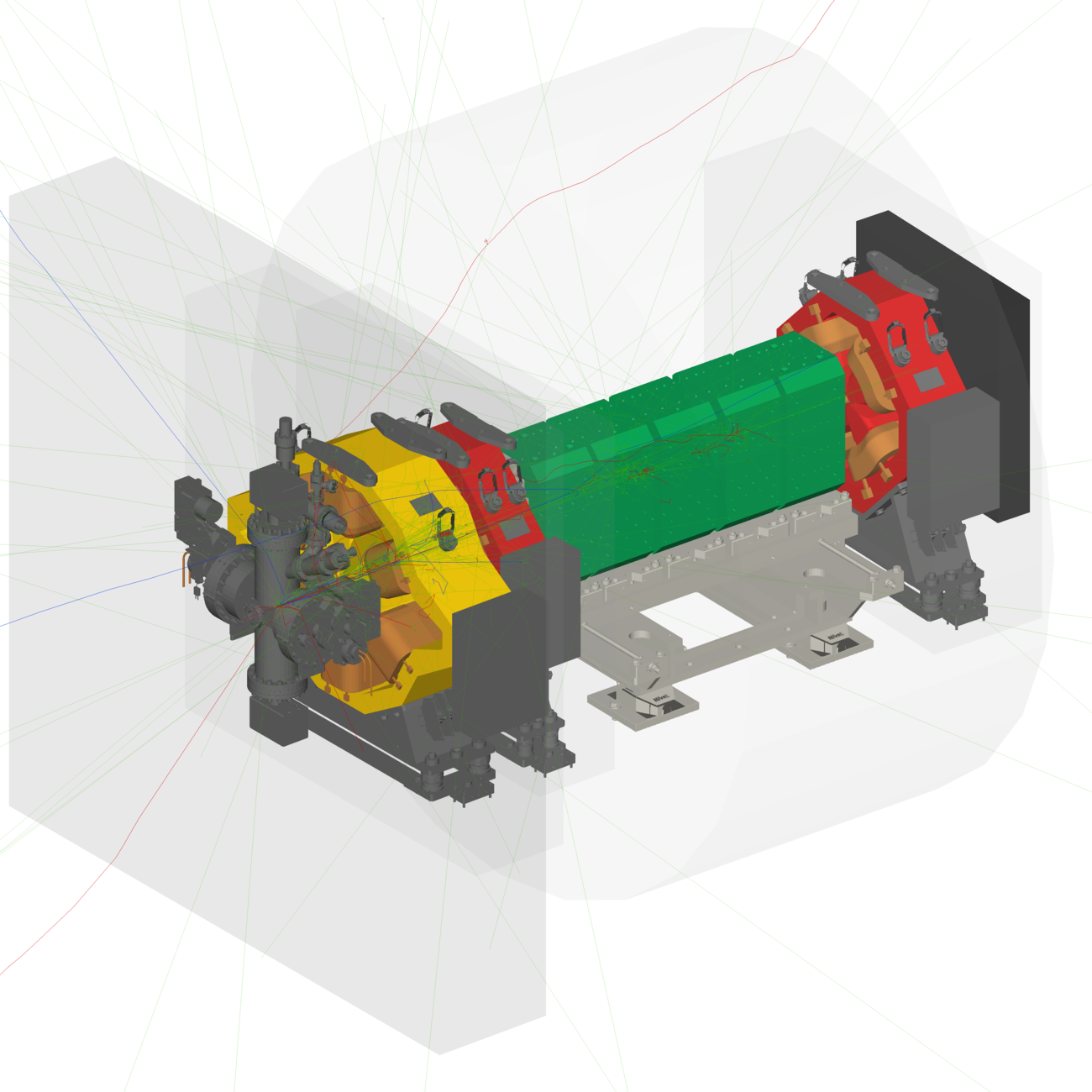 Example pyg4ometry generated GDML geometry from CAD